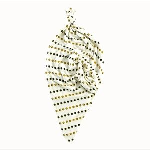 NWT Kate Quinn single layer blanket/moon phase stripe/ organic cotton